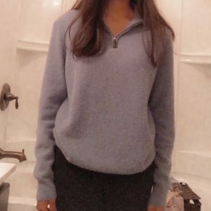 Cashmere Quarter Zip Sweater
